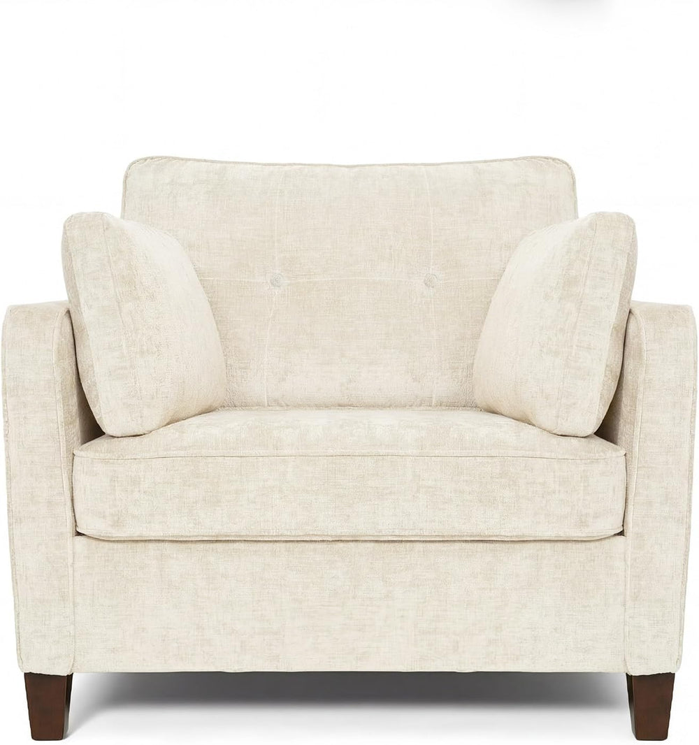 Luxury Oversized Accent Reading Chair for Living Room, 41", Chenille, Beige