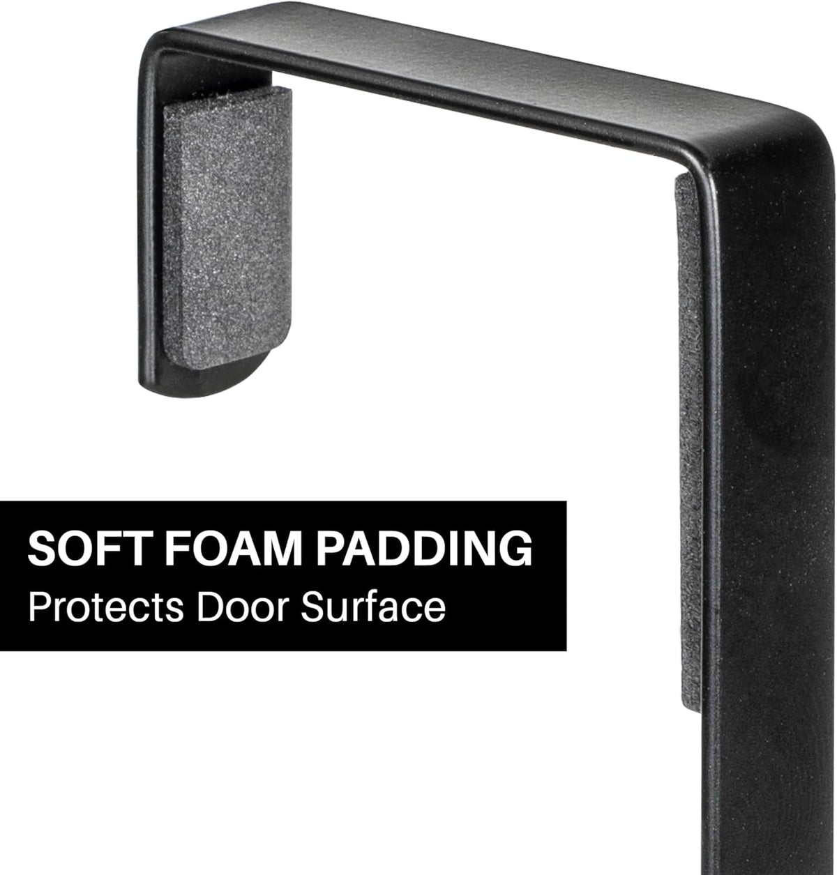LYNK Professional® Home™ Over the Door Hooks - 46 Hook – Over the Door Coat Rack - Over the Door Hanger - Hanging Towels or Clothes - Bathroom, Bedroom, Laundry Room - Lifetime Ltd. Warranty, Black