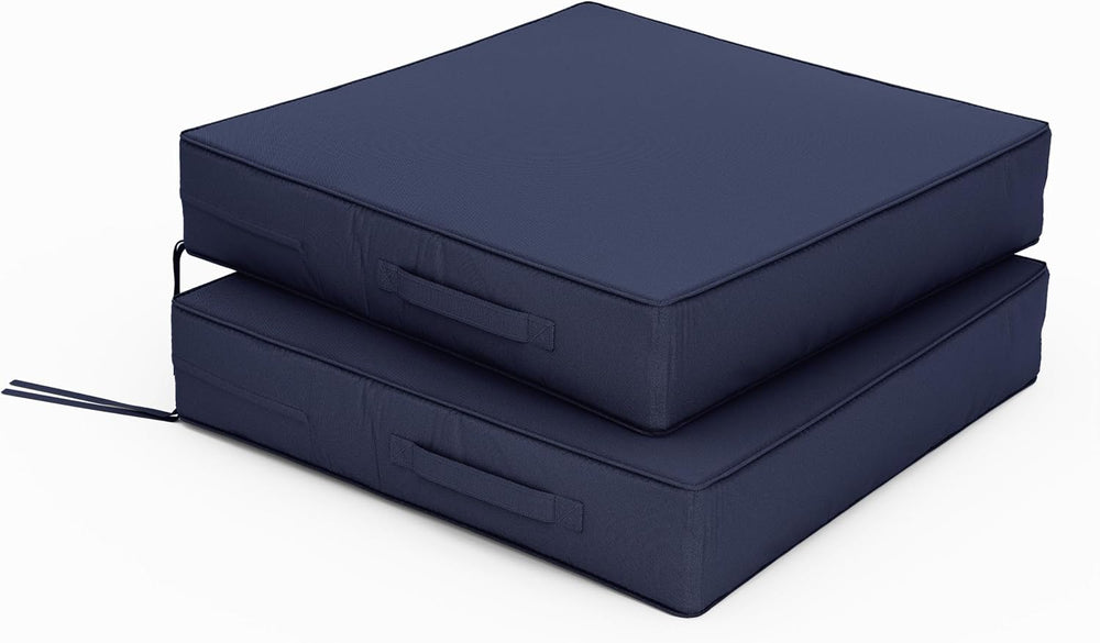 Patio Chair Cushions 22 x 22 x 4 Inch Waterproof Outdoor Seat Cushions for Pa...