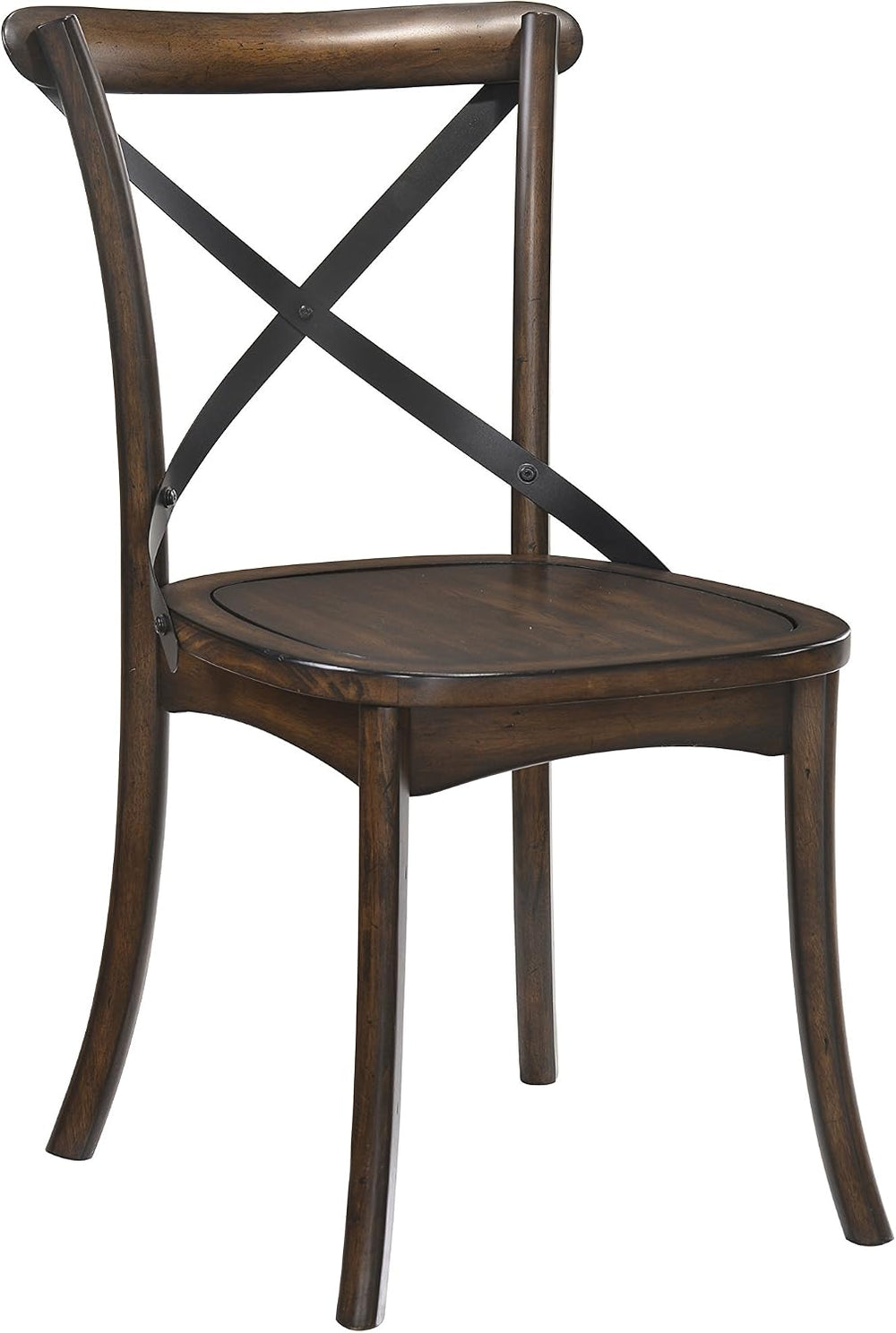 JUSTONE Set of 2 Cross Back Chair, Dining Chair Furniture 2-Pack, Sturdy X-Ba...
