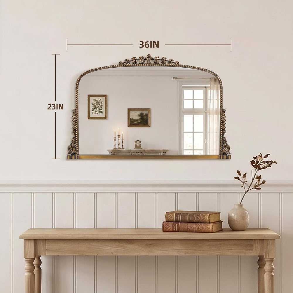 36"X23" Vintage Gold Mirror