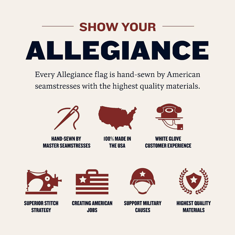 Allegiance American Flags For Outside Set 3x5 Ft, Made in USA