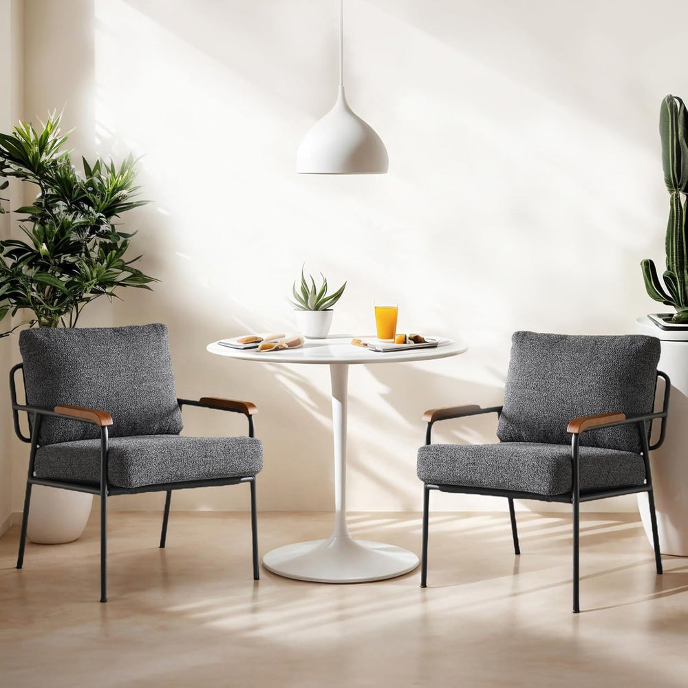 VINGLI Mid-Century Modern Accent Armchiars Set of 2 for Small Space, Small Co...