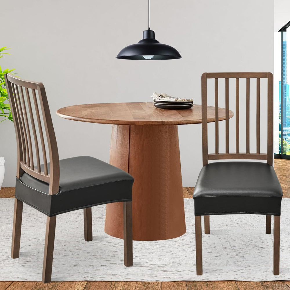 FUANGUI Dining Chair Covers Set of 6, Kitchen Chair Seat Covers