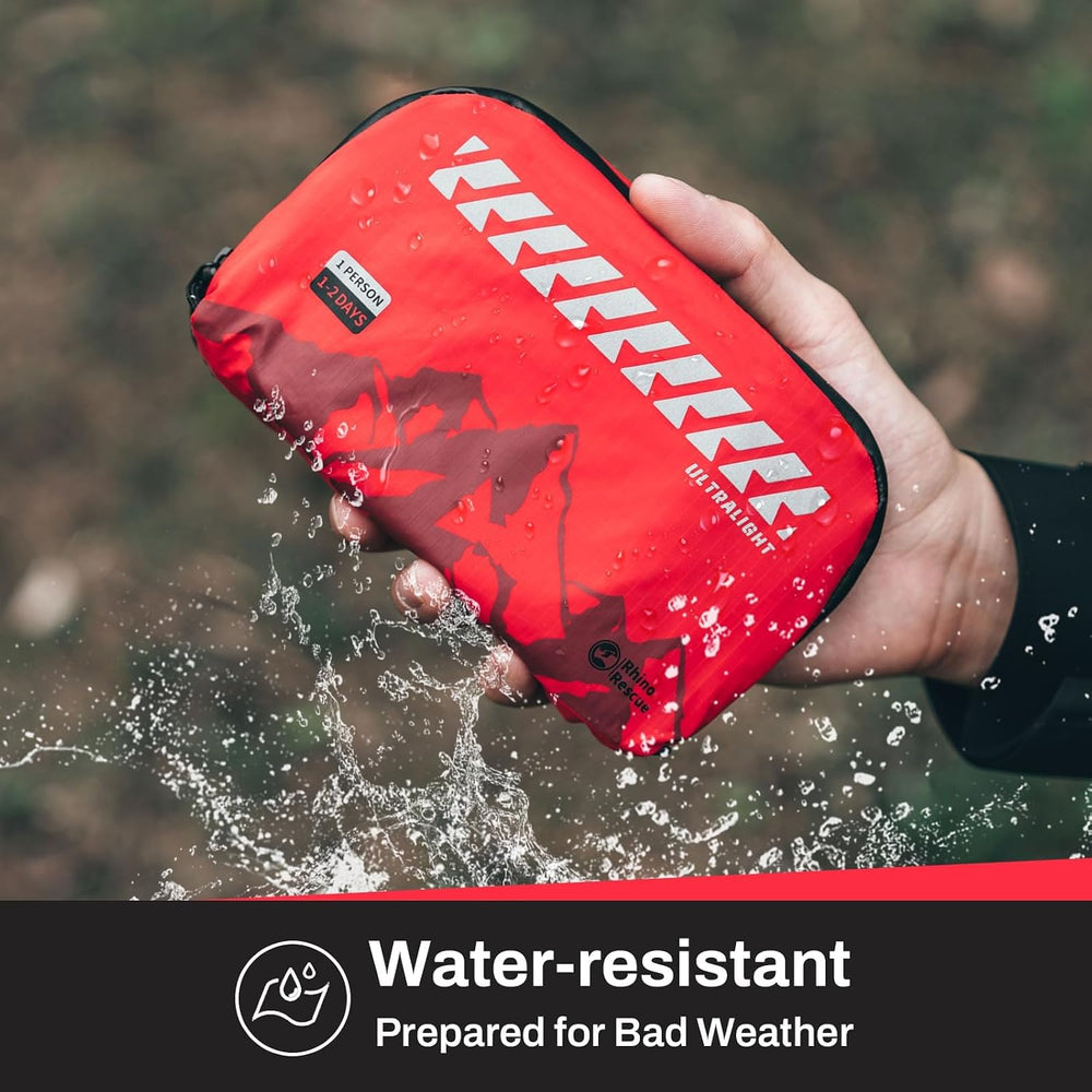 RHINO RESCUE Small Ultralight First Aid Kit, Water-Resistent Medical Kit