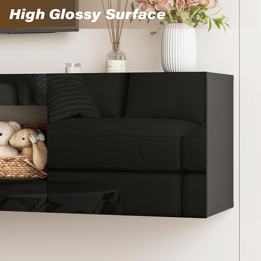 70" Floating TV Stand Wall Mounted with Storage for TVs Up to 80"