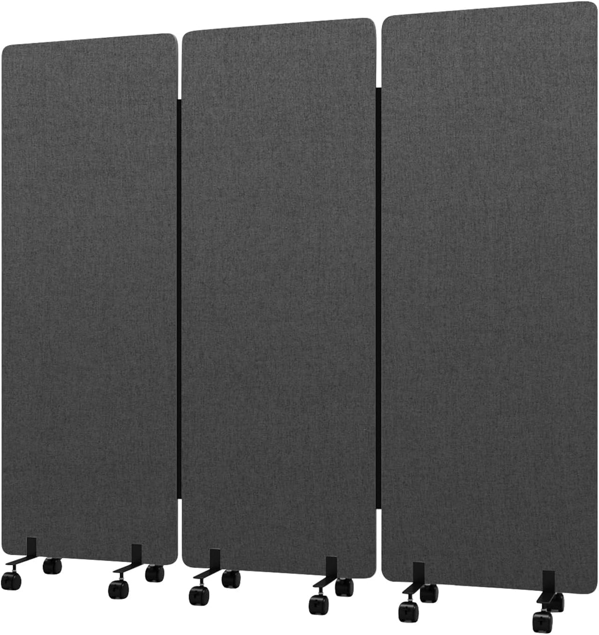 3 Panel Soundproof Room Divider, Portable Acoustic Office Divider