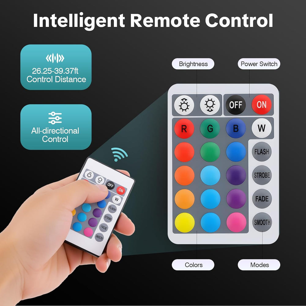 Rechargeable LED Cube Chair, 16 Colors Remote Conctrol Glow Furniture Stool T...