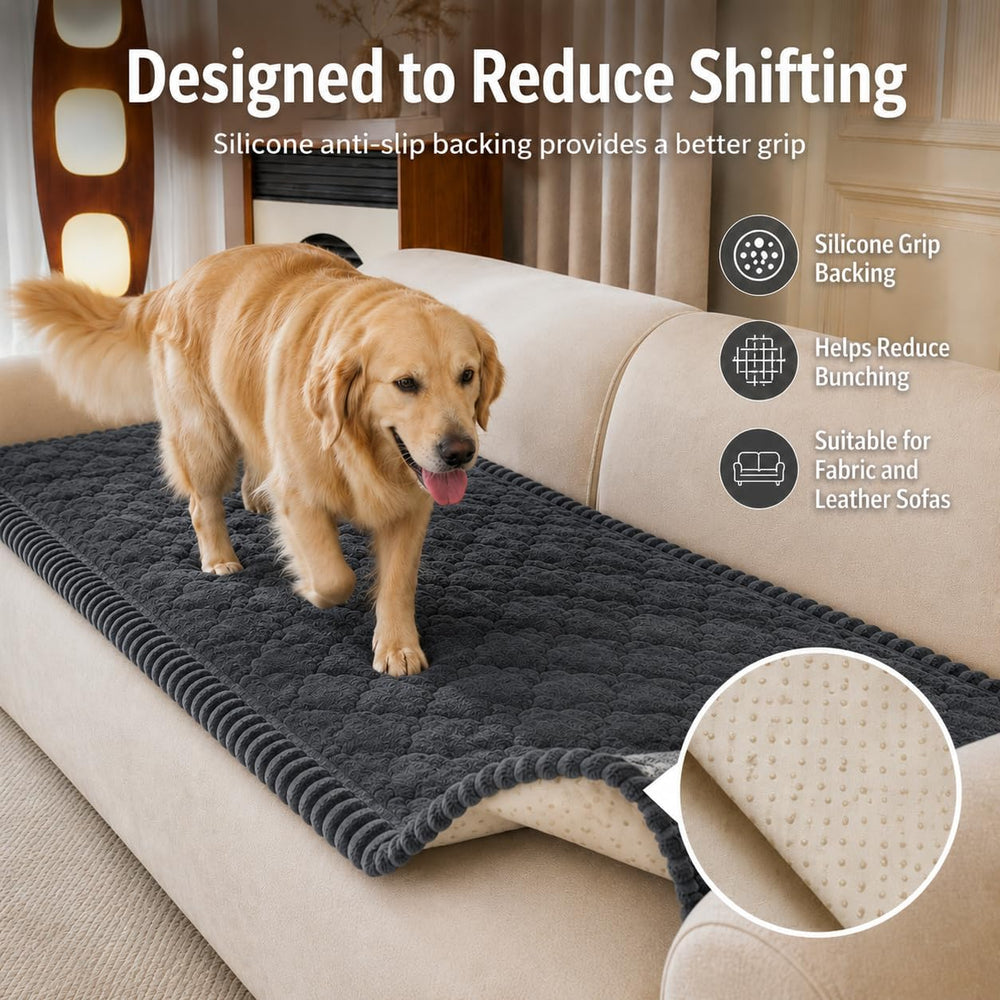 NILUOH Waterproof Dog Couch Cover, Non Slip Sofa Protector, 27.6"x27.6&q...