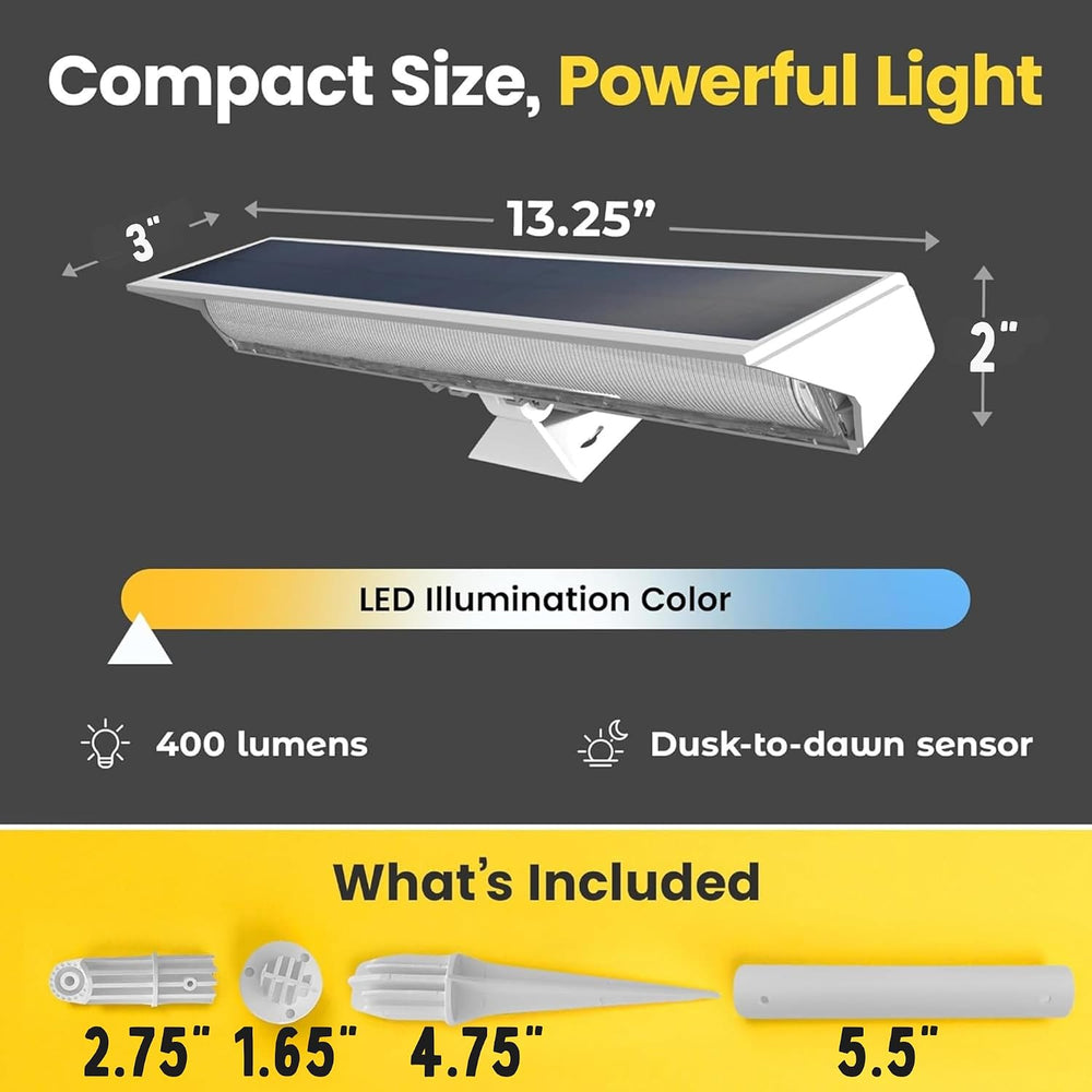 Brighticonic Solar Sign Lights Outdoor White – LED Solar Sign Light for House...