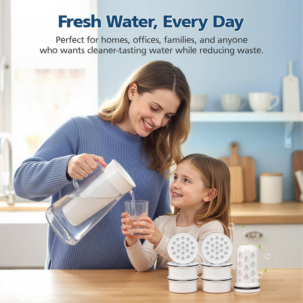 Water Pitcher Filter Replacement for LifeStraw Home, 7 Pack Water Filter
