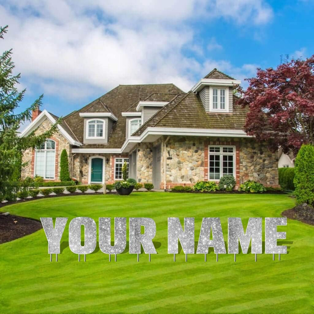 VictoryStore Custom Yard Letters - Pick and Pack Yard Words,Custom Name Yard ...