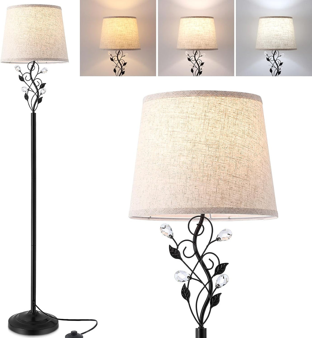 Sheetea 65’’ Floor Lamp for Living Room, Farmhouse Standing Lamp, Black