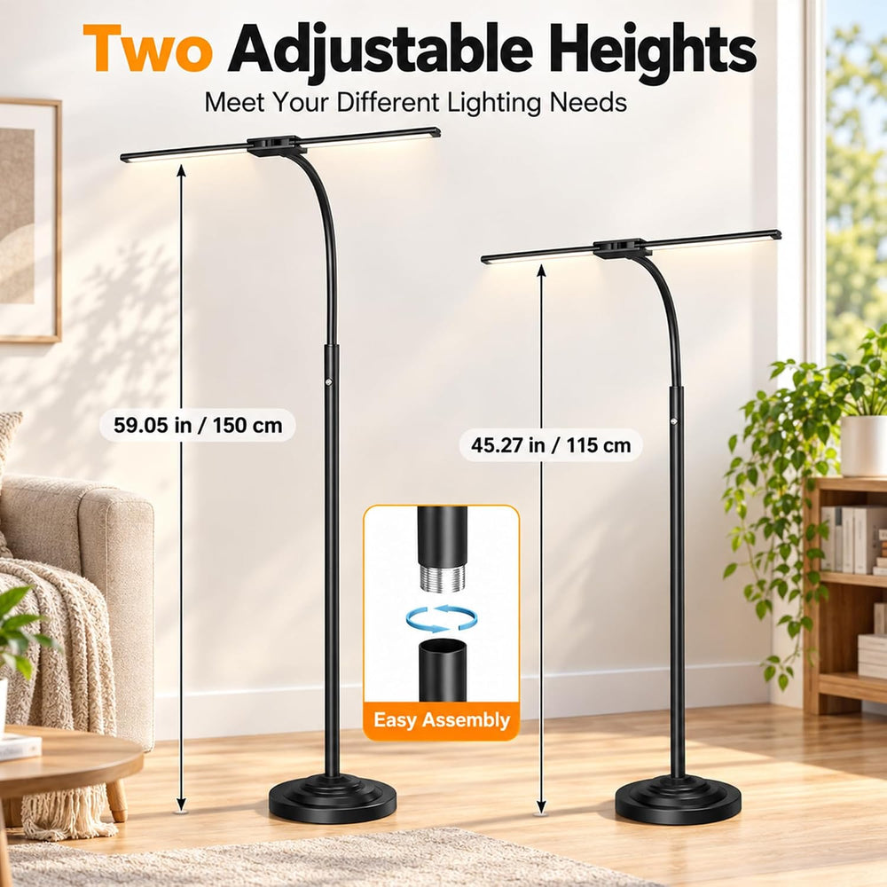 Cordless Floor Lamp Rechargeable 15W LED Floor Lamp with 7800mAh Battery