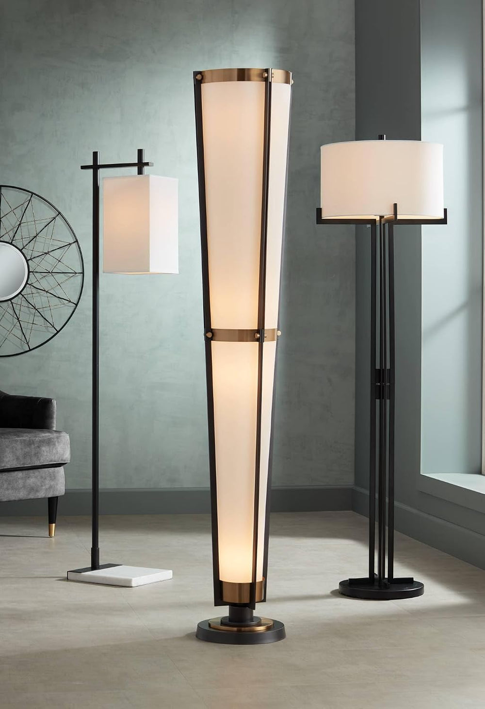 Vista Cone 68" Tall 4-Light Modern Torchiere Floor Lamp