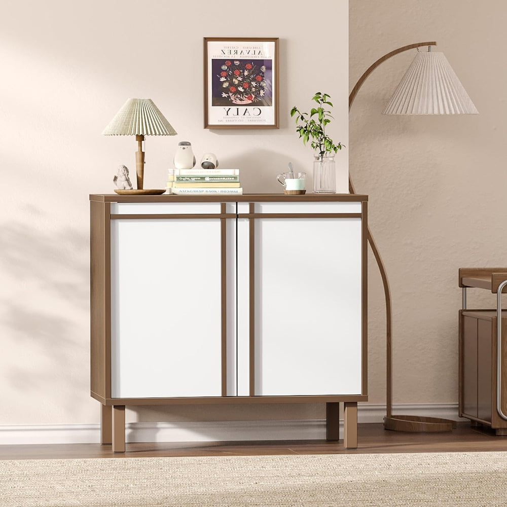 Sideboard Buffet Cabinet with Storage, Small Entryway Credenza