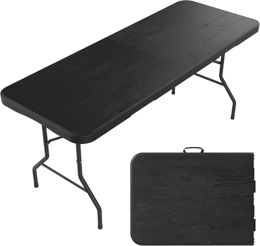 6 Ft Plastic Folding Table,Heavy Duty Portable Table for Indoor & Outdoor...