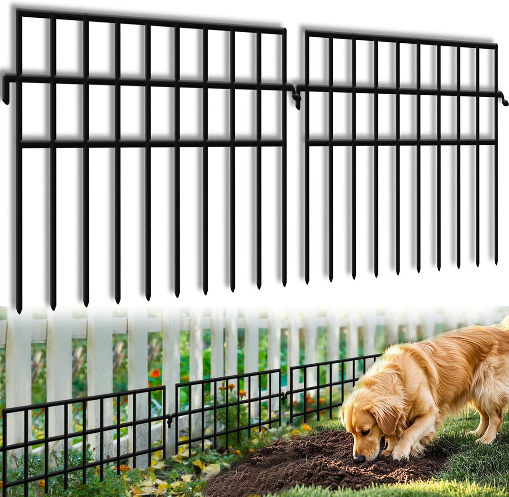 45.33ft(L) X 13in(H) Animal Barrier Fence No Dig, 32 Panels Rabbit Fences for...