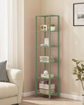 TUTOTAK Bookshelf, 6-Tier Tall Narrow Book Shelf for Small Space