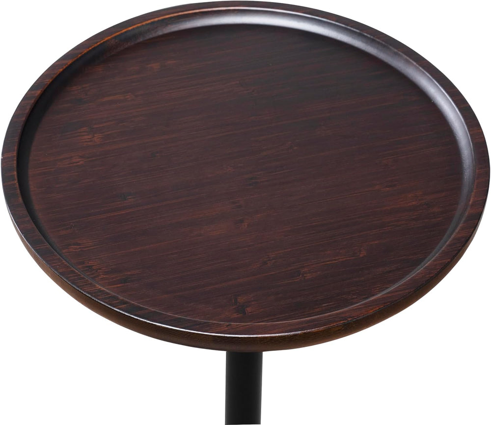 JIAYUEJU Coat Rack Freestanding with Table for Entryway (Black)