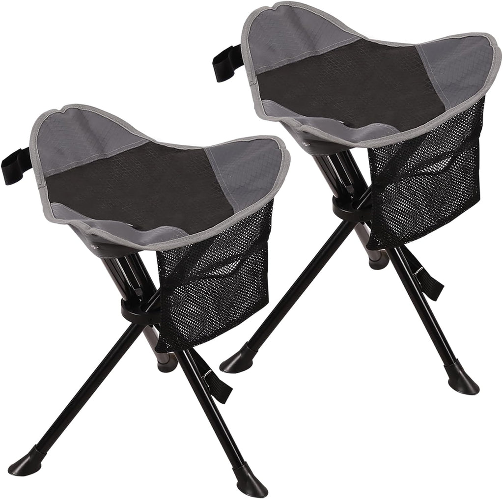 REDCAMP 2 Pack Folding Tripod Stools for Adults