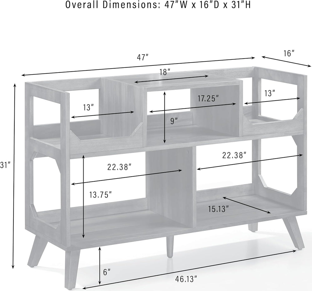 Crosley Furniture Asheville Large Record Player Stand