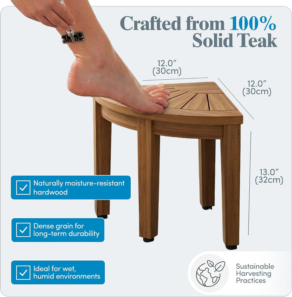 AquaTeak Kai OptiAREA 12" Teak Foot Rest