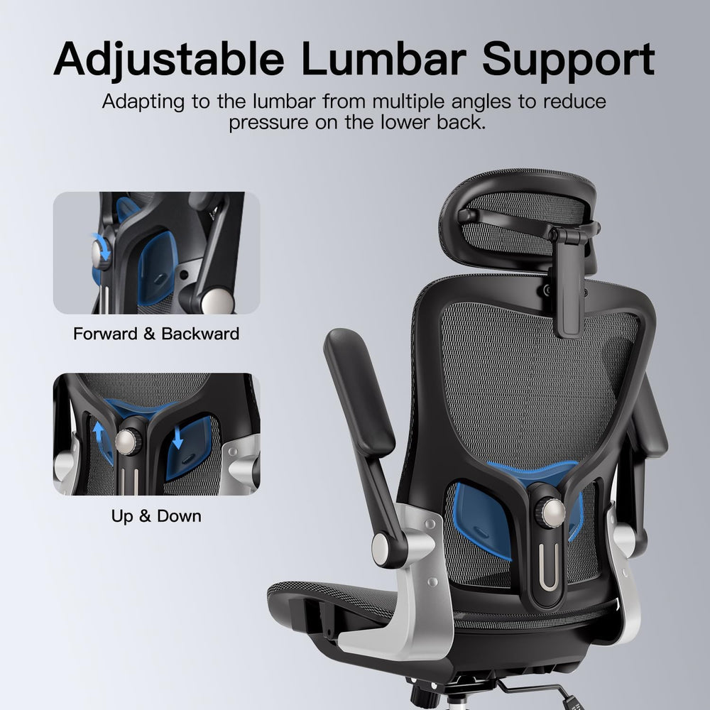 marrap Ergonomic Office Chair, Adjustable Lumbar Support