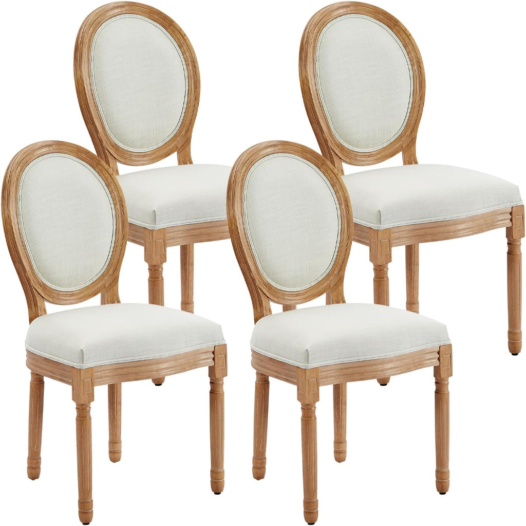French Country Dining Chairs, Upholstered Dining Chairs Set of 4
