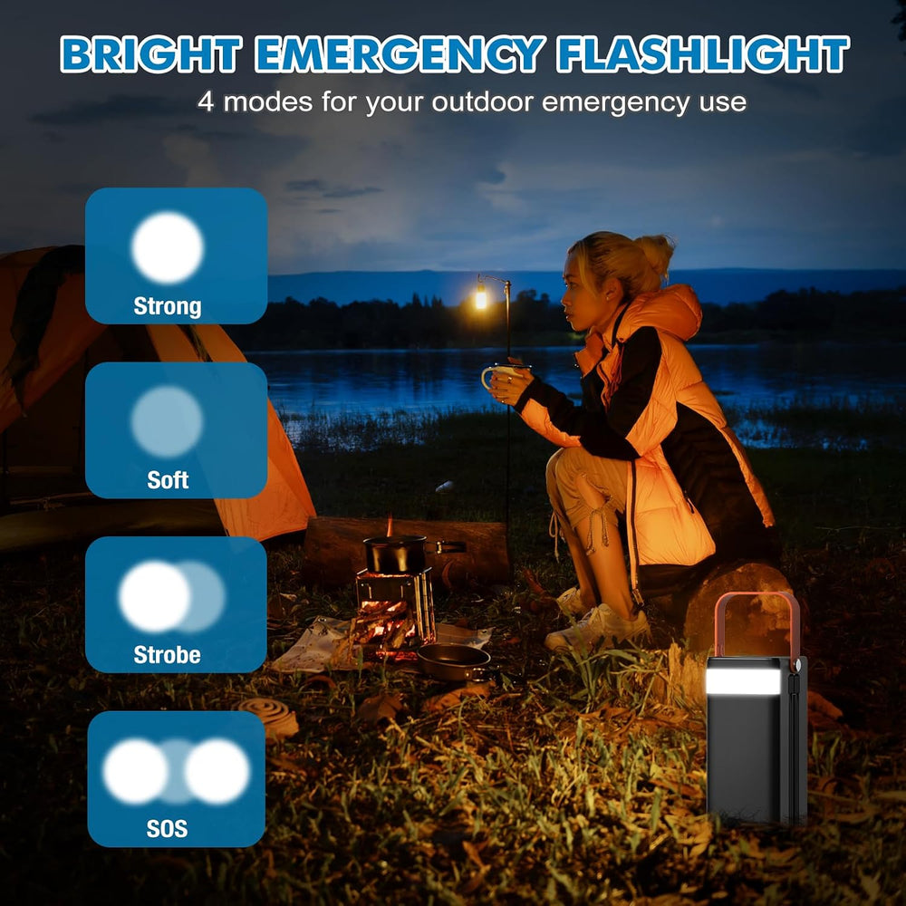 PGYOB Portable Power Station, 99.9Wh Outdoor Generator with Built in Cable, P...