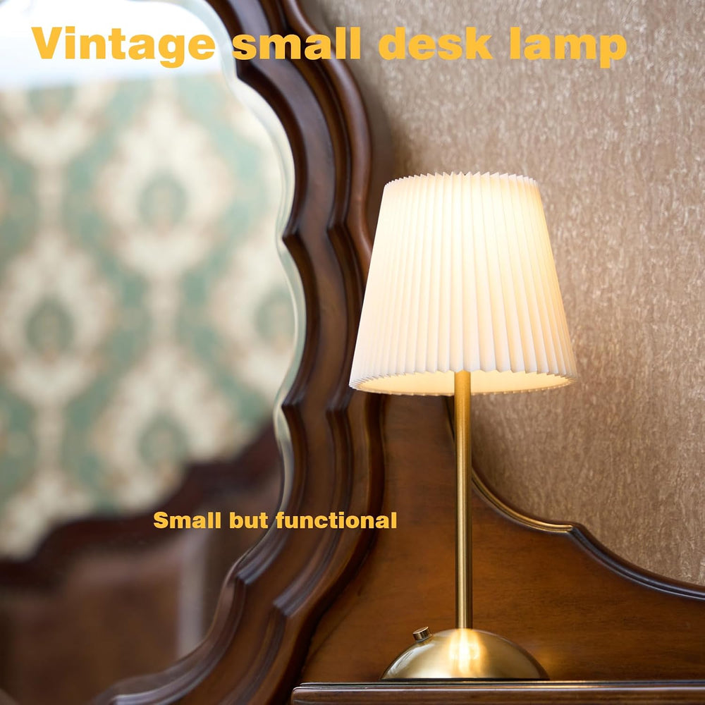 2-Pack Cordless Rechargeable Table Lamp, 3-Color Dimmable Touch Light