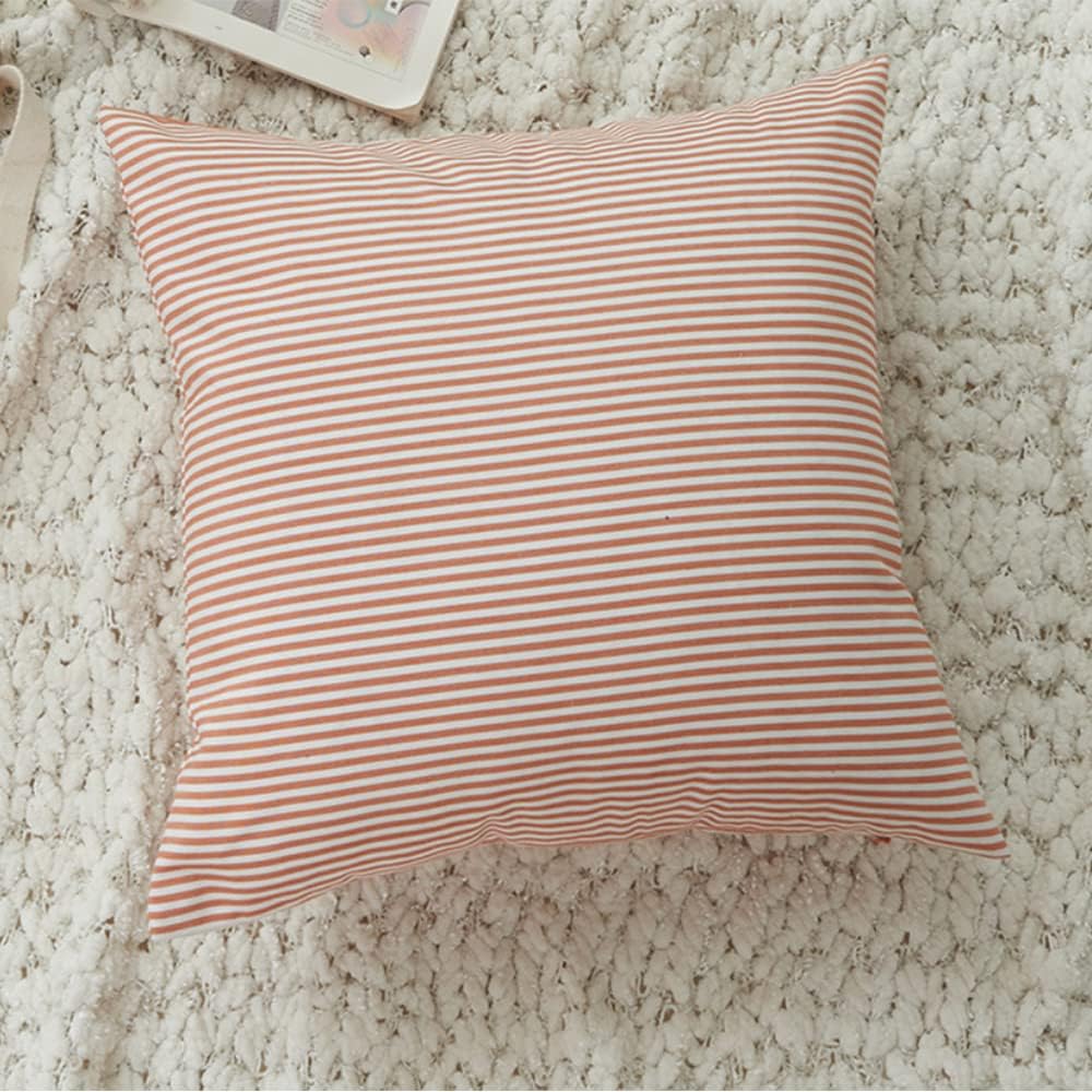 HOPLEE Orange Fall Pillow Covers 24x24 Farmhouse Throw Pillow Cover Cushion C...