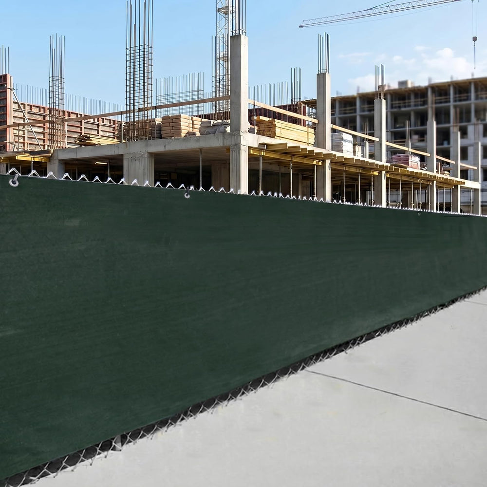 FenceScreen 6ft x 100ft Green Fence Privacy Screen Raw - 85% Blockage