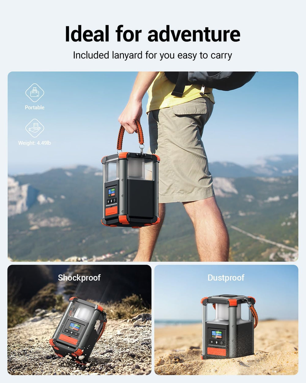 BLAVOR Power Bank Station, 236.8Wh/64,000 mAh Portable Power Station, 165W US...