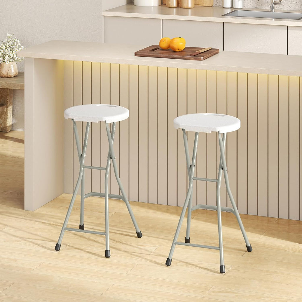 Goplus Extra Tall 28 inch Folding Stool for Adults