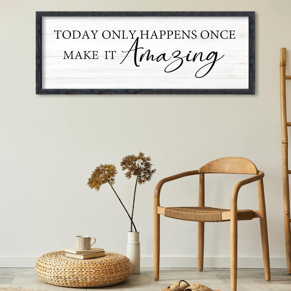 AuraPeak Inspirational Quotes Office Wall Decor, Black, 40"×15"