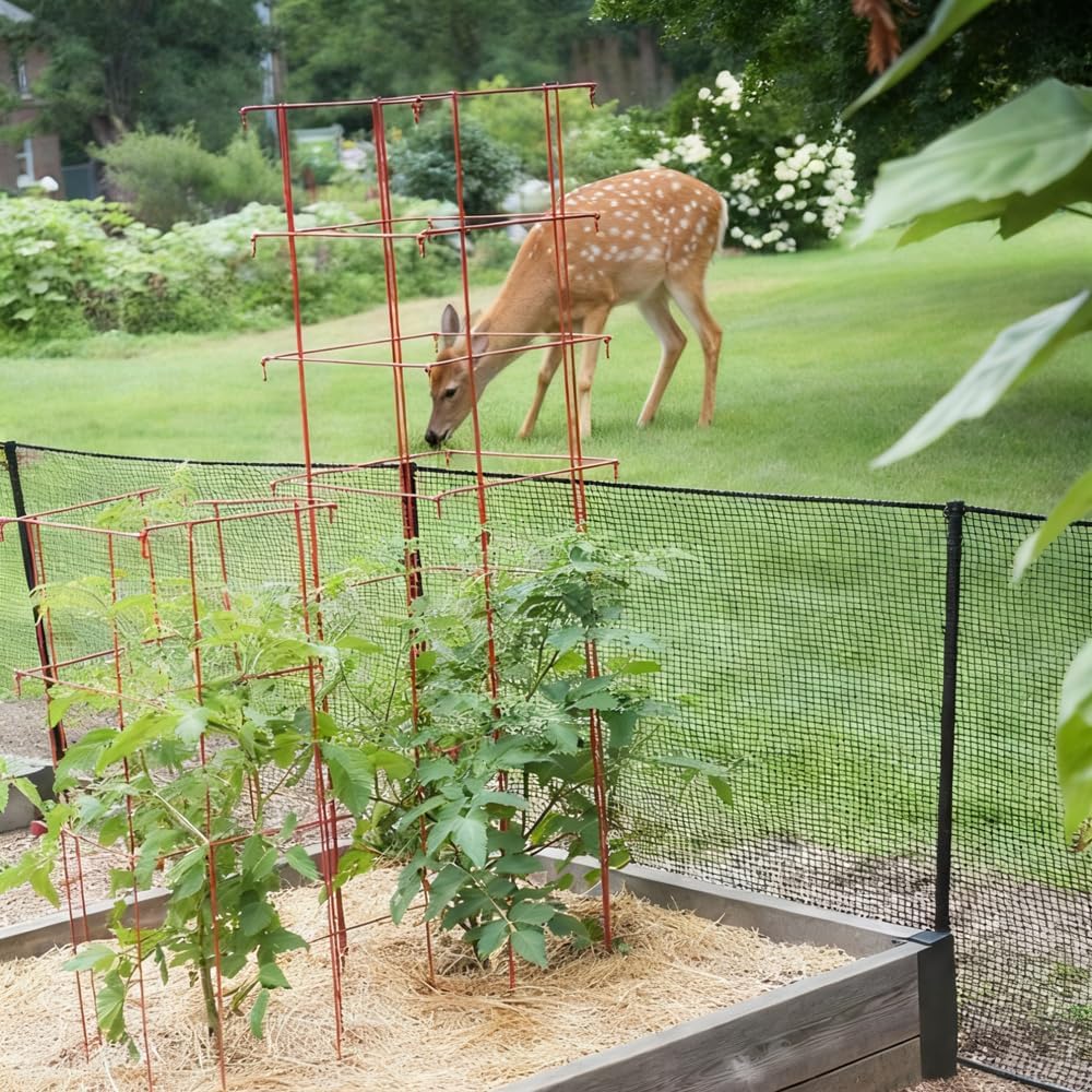 Deer Fence Netting for Garden, 4x100 FT Plastic Mesh Fence Roll
