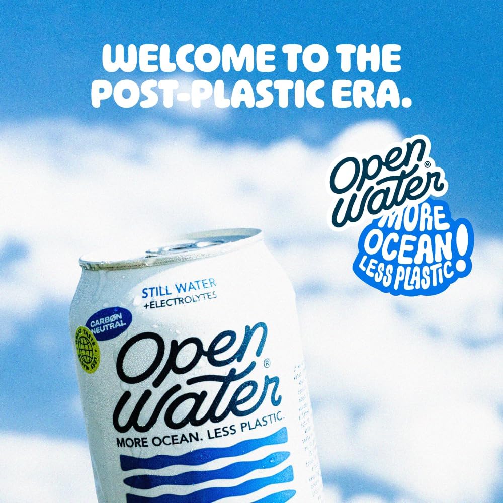 Open Water Still Water, 12oz Aluminum Cans, 4 cases (48 cans)