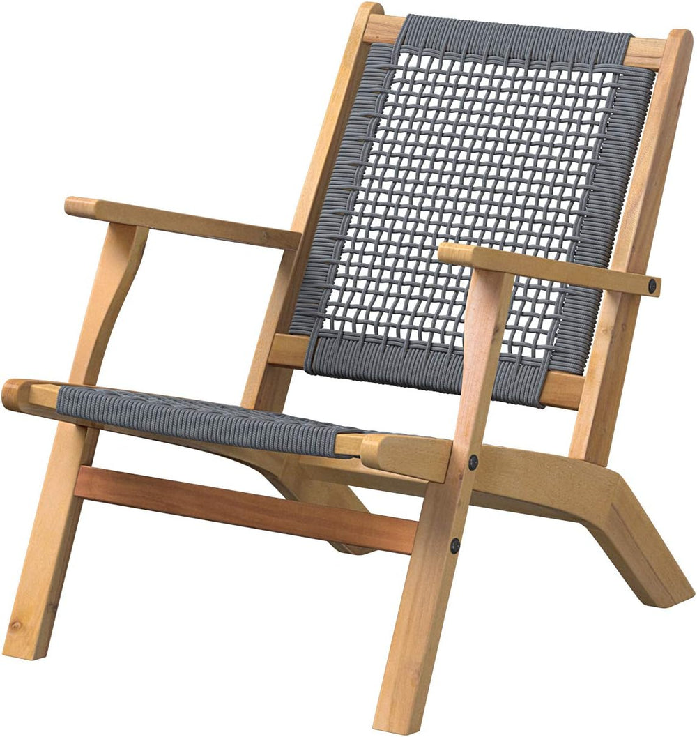 Balkene Home 63635 Vega Natural Stain Outdoor Chair Acacia Wood Construction ...