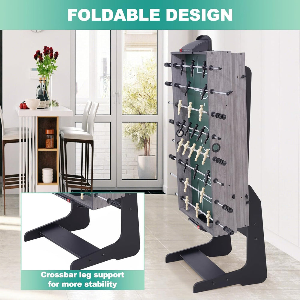 RAYKEEP 4-in-1 Foldable Multi Game Table for Home, Game Room