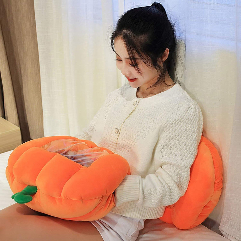 REFAHB Stuffed Pumpkin Fluffy Pumpkin Plush Durable Halloween Pumpkins Decora...