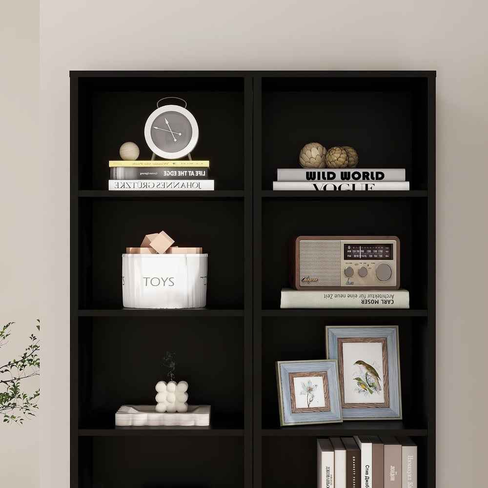 Panana 8 Tier Storage Shelf Bookcase, Slim Organizer Shelves Cabinet Tall Nar...
