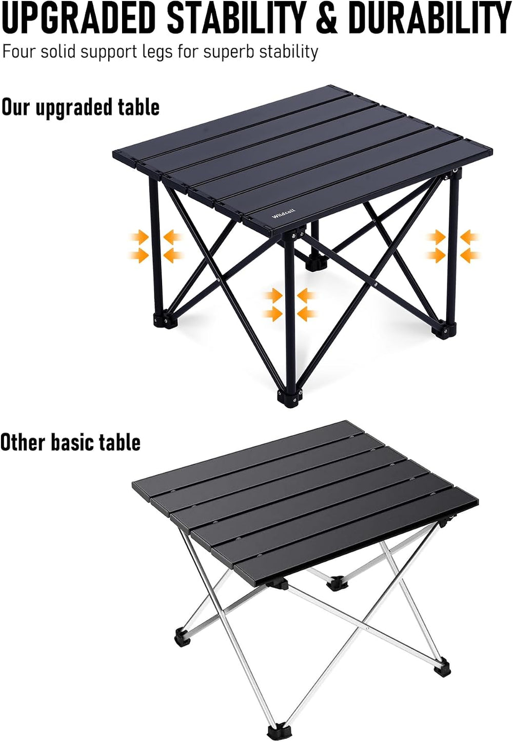 WildCall Ultralight Camping Table, Compact Aluminum Folding Beach Table