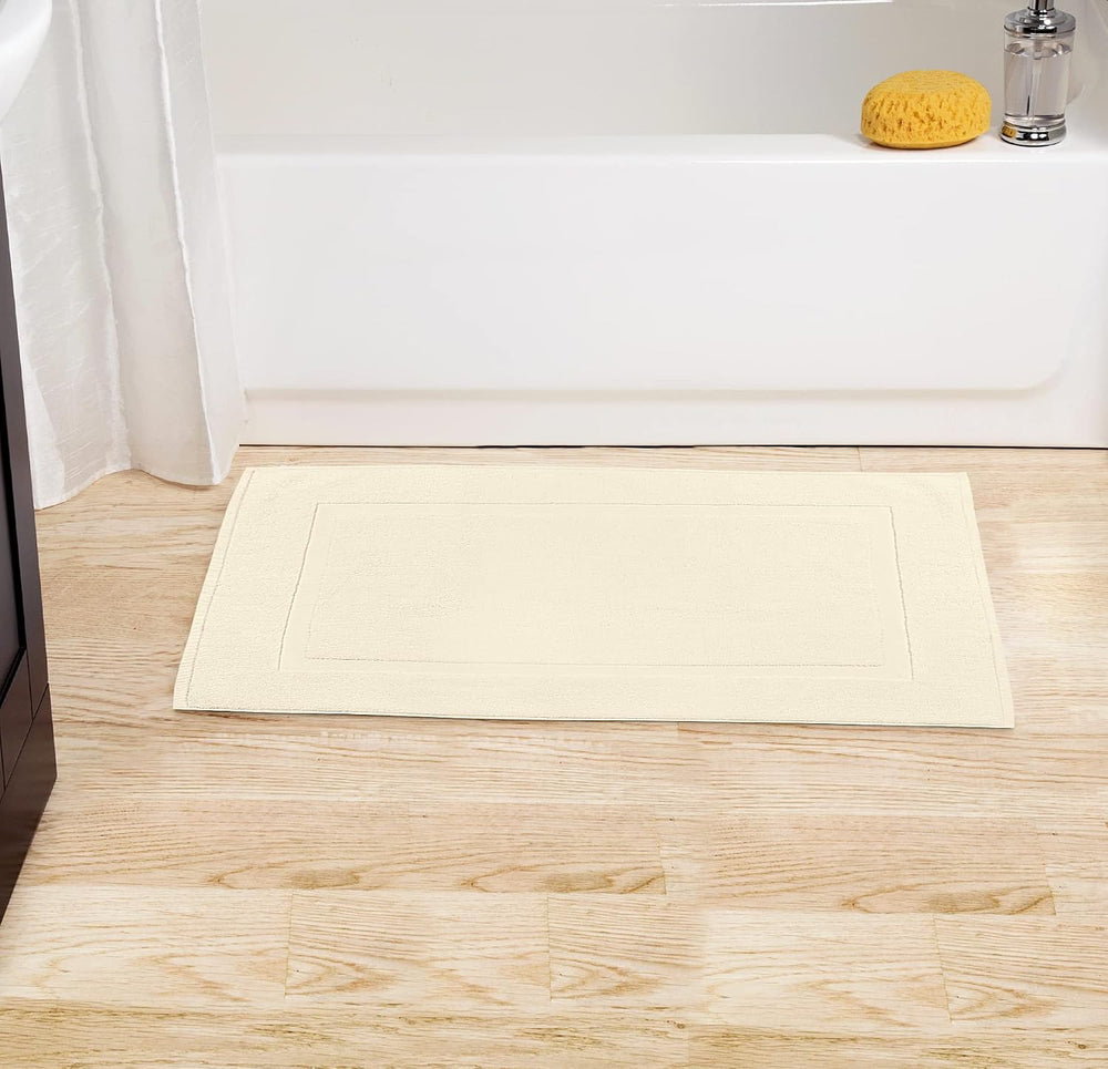 Utopia Towels Cotton Bath Mat, 21x34 in, 2 Pack, Ivory