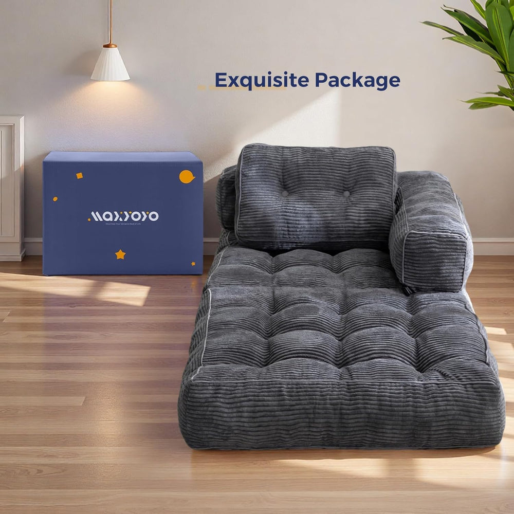 MAXYOYO Folding Sofa Bed, Convertible Chair Bed with Pillow