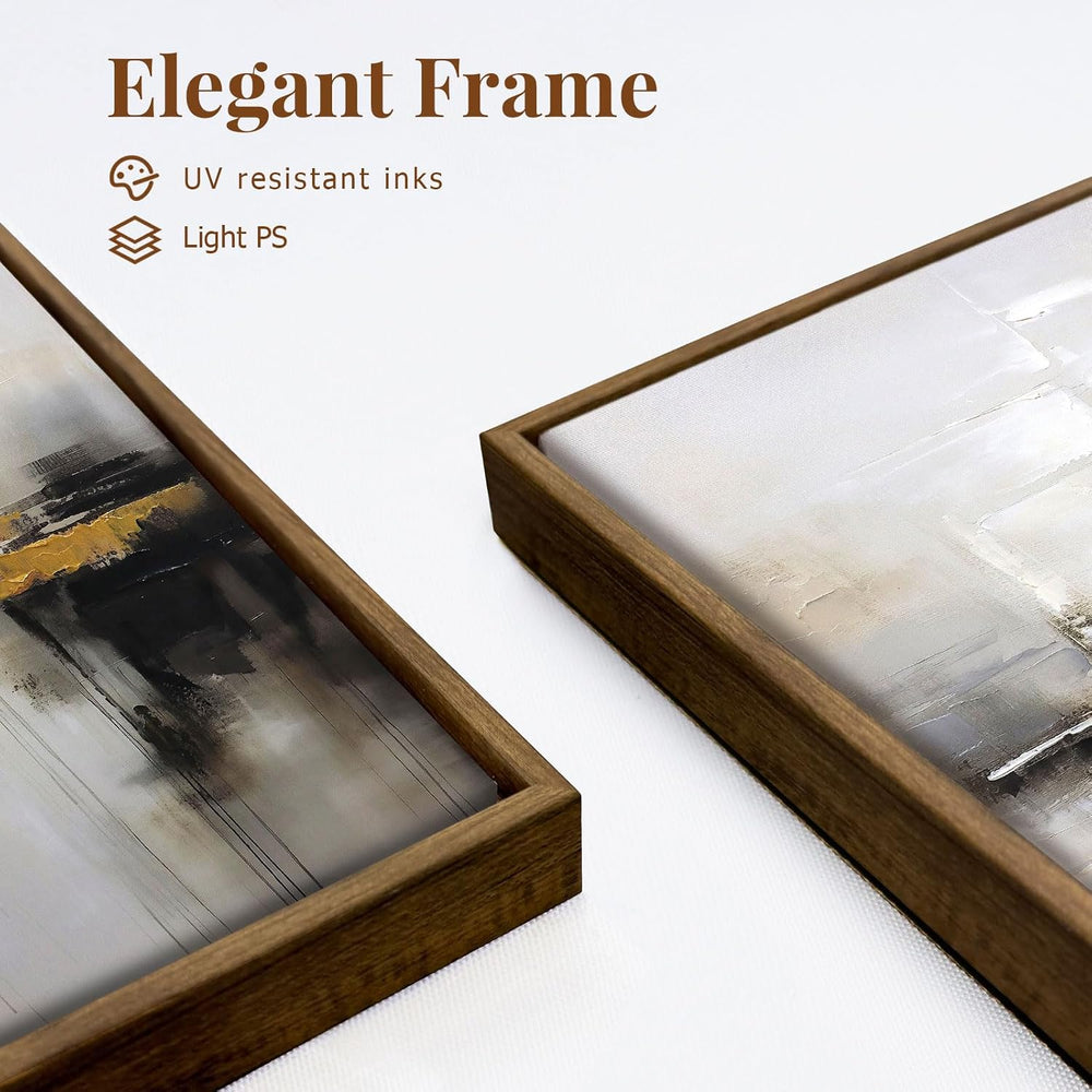 Zessonic Neutral Abstract Landscape 3D Textured Modern Wall Art,24"x36&q...