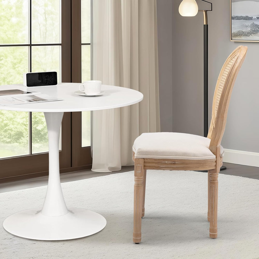 3 Piece Round Dining Table and Chairs Set for 2