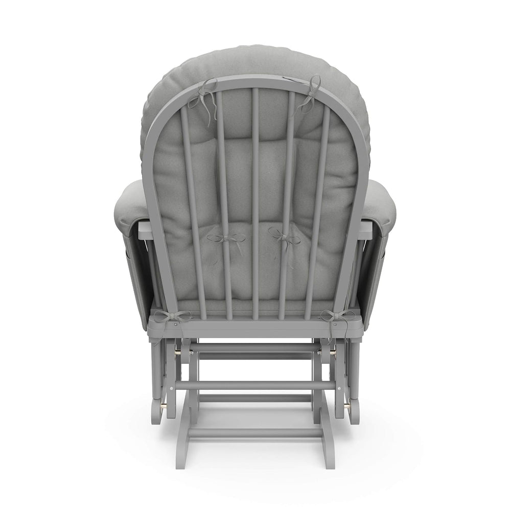 Storkcraft Premium Hoop Glider & Ottoman, Pebble Gray/Light Gray