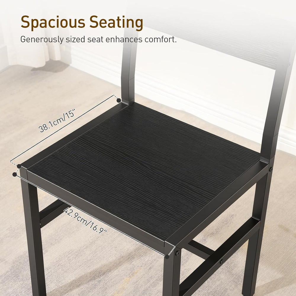 RALGEND Black Dining Chairs Set of 4, Kitchen Chairs Set of 4