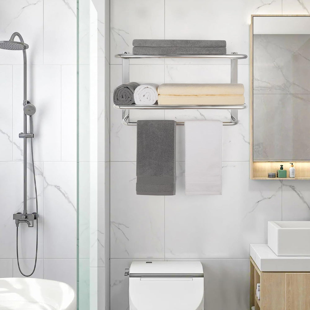 Towel Rack for Bathroom, DEWVIE 23 Inch Tower Holder with Tower Bars, SUS 304...